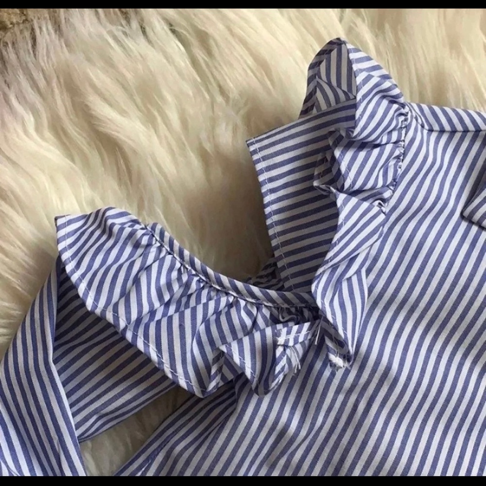 Zara girls blouse with cut out shoulders - Picture 3 of 5